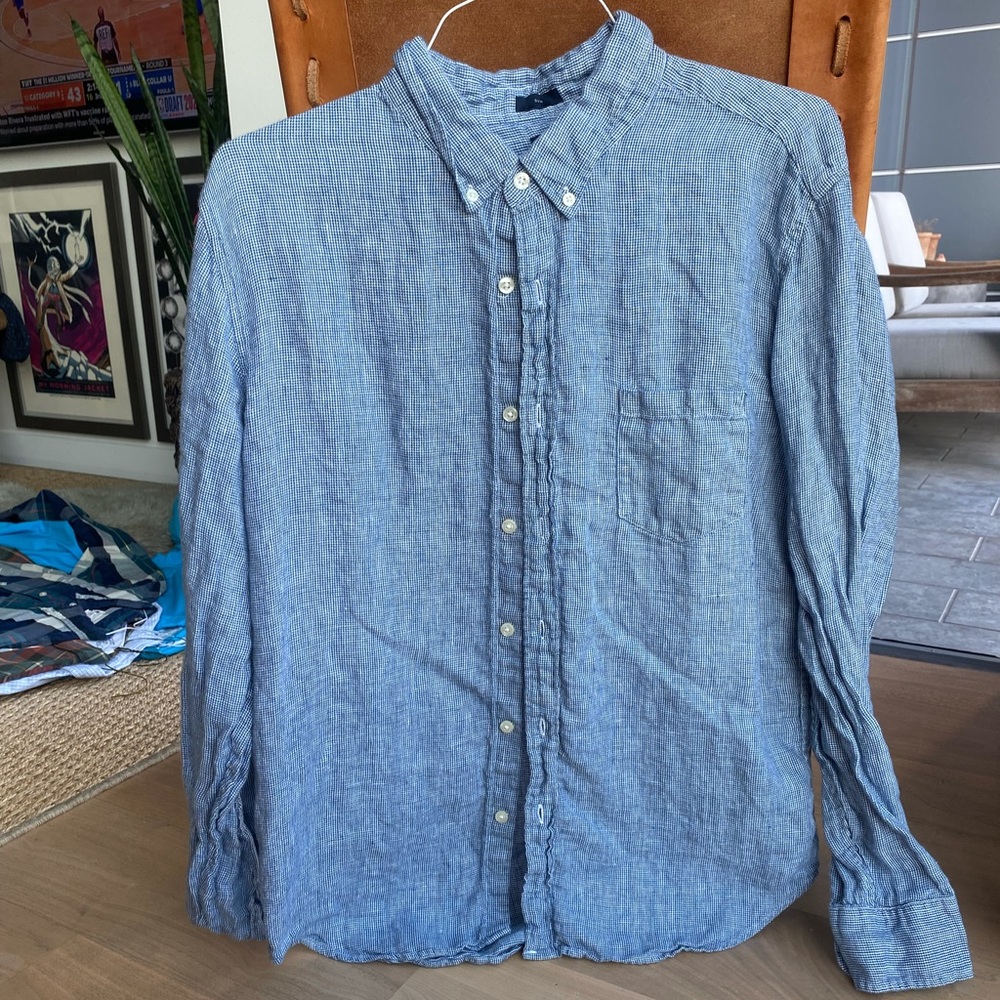 J.Crew Slim Fit Button Down in Blue